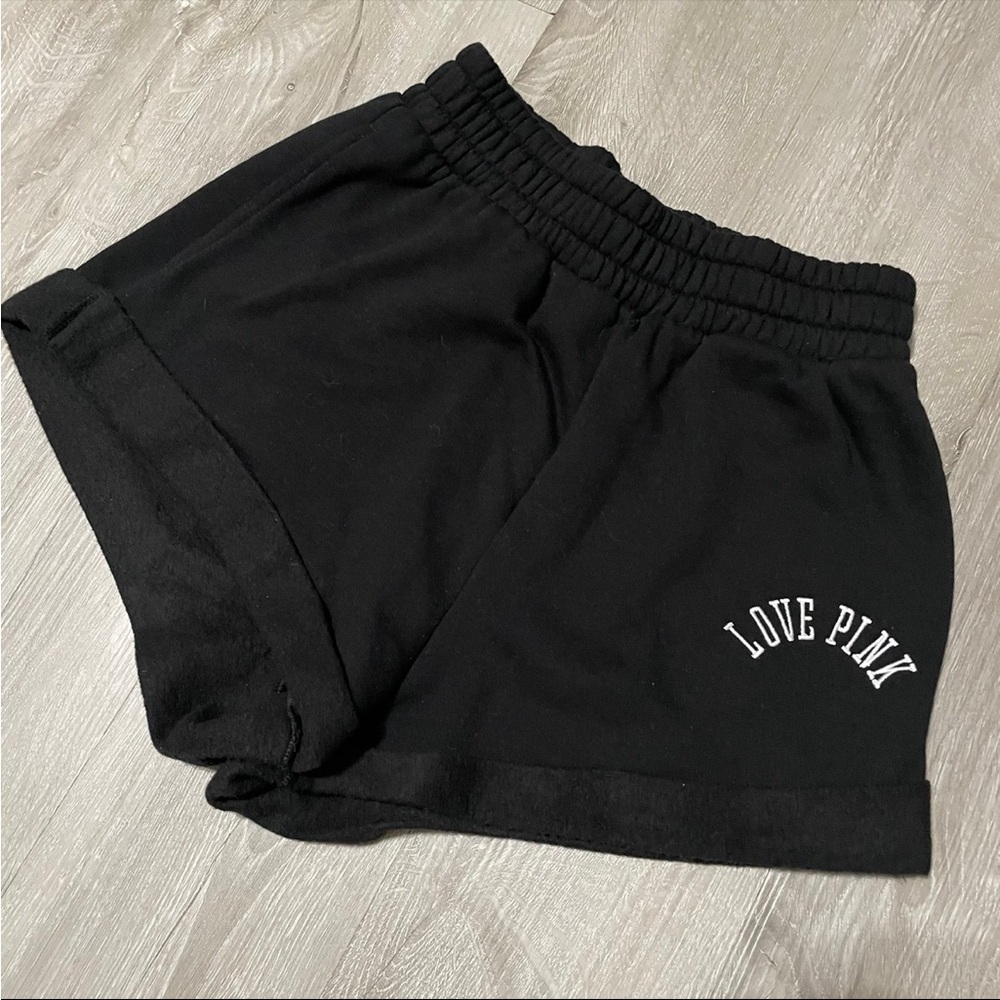 PINK Victoria's Secret Black Athletic Shorts